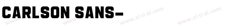 Carlson Sans字体转换